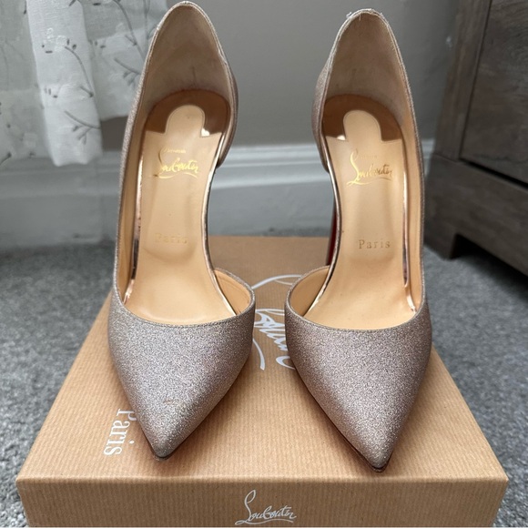 Christian Louboutin Iriza Glitter Heels - Picture 3 of 9